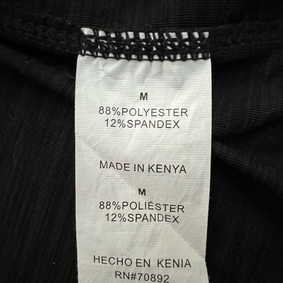 Apana Black Hoodie Athleisure Asymmetrical Top, Size M - Picture 8 of 13